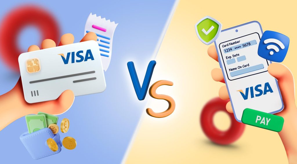 تفاوت ویزا کارت مجازی و فیزیکی
